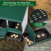 b5a91eea-cb08-407e-b1bf-1d717b34e8e4.jpg 3 Compartment Roll Out Chicken Nesting Box With Plastic Basket, Egg Nest Box Chicken Laying Box Hens Chicken Coop Box, Green