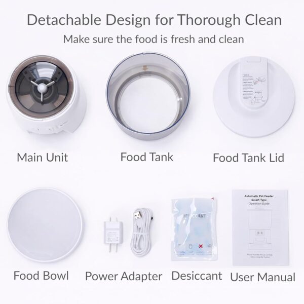 b8cc2858-c459-4bdf-a8d1-59a120d2ba02.jpg Waithem Wi-Fi Automatic Cat Feeder, Timed Dry Food Dispenser, App-Programmable Portion Control, Up To 10 Meals Per Day, Dual Power Supply, Suitable For Cats And Small Dogs