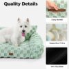 Made4Pets Medium Sage Green Plaid Pet Sofa Bed,Pickup Only