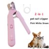 bcd733cc-f49b-4124-907a-d5e6186aa49c.jpg 2 In 1 Pet Nail Clippers With Led Light Dog Cat Special Blood Line Scissors Multifunction Animals Paw Nail Trimmer Pet Supplies
