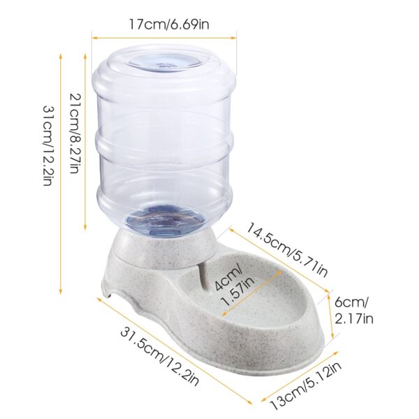 c069d967-f29b-48c2-8f4a-3b86330b9978.jpg 3.5L 1Gal Pet Water Dispenser Self-Dispensing Gravity Pets Water Feeder Automatic Pet Waterer Cat Dog