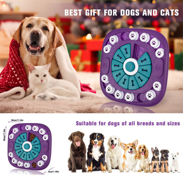 Dog Puzzle Toys, Interactive Treat Puzzle Dog Enrichment Toys For Large Medium Small Dogs