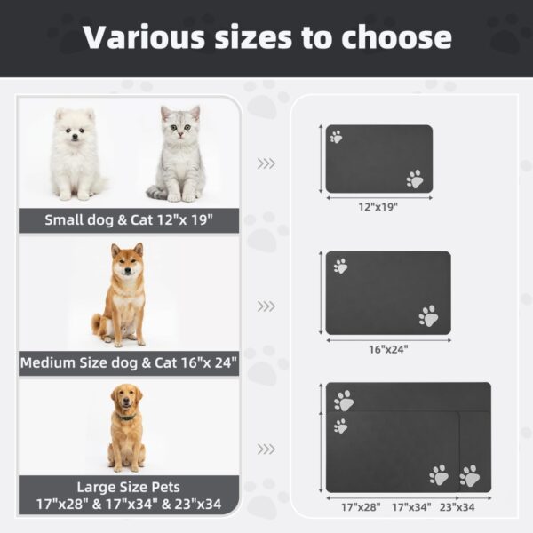 c1a58573-bbe6-4849-b650-b1373bfa4c19.jpg Pet Feeding Mat-Absorbent Dog Mat For Food And Water Bowl No Stains Easy Clean Dog Food Mat-Quick Dry Water Dispenser Puppy Supplies Accessories