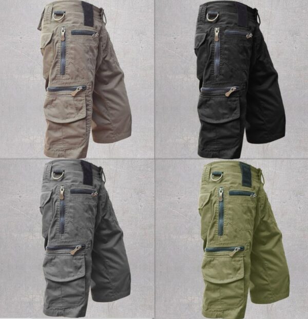 c47e2b67-bc46-4666-9885-8d1e3569f13e.jpg Loose Straight Summer Plus Size Trend Casual Multi-bag Pure Cotton Workwear Shorts Men