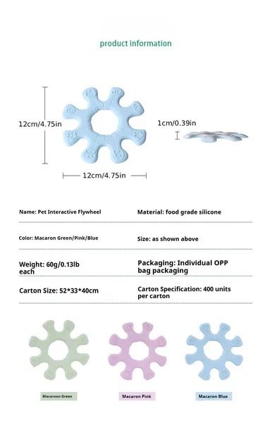 c639efb6-eb5e-4a17-a245-eb225362a844.jpg Pet Interactive Flywheel,Dog Toy,Fun Interactions Buildstronger Bonds