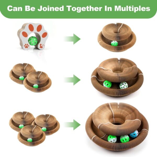 c65f9c74-fa66-4154-9d6f-edc93a1a3c11.jpg 1 Pack Kitty Kurlz Cat Scratcher Toy Interactive For Indoor Cats
