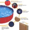 c7b3404a-d6ca-45d0-b2c1-981e3abdb4ca.jpg Foldable Pet Swimming Pool PVC Kiddie Baby Dog Swim Pool Bathing Tub Playmat Kids Pools