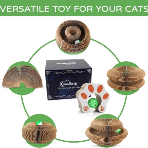 c90d39ce-f557-45f7-8017-3e5f61389fd2.jpg 1 Pack Kitty Kurlz Cat Scratcher Toy Interactive For Indoor Cats