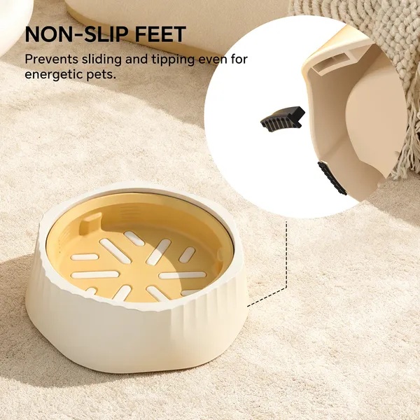 Pink-Dual-purpose Slow Food Bowl, Fast&slow Food Can Be Freely Switched To Adapt To Different Pet Eating Habits, Cross-border Hot Selling Pet Supplies