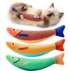 ca7aa5e8-481a-414a-98f4-152a6053791b.jpg Cat Toys Saury Fish, 3 Pack, Catnip Crinkle Sound, Soft And Durable, Interactive Kitten Kicker For Indoor Kitty