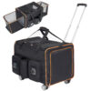 ce0b9050-56d9-44a0-8ee7-818206412990.jpg 2 In 1 Large Cat Carrier For 2 Cats,Rolling Pet Carrier With Wheels,Expandable Foldable Double Pet Carrier With Removable Divider,Breathable Mesh Oxford,Cat Travel Crate For Car Camping Vet, Black