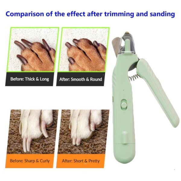 cf945292-0459-4a8d-94d9-88a8523b0315.jpeg 2 In 1 Pet Nail Clippers With Led Light Dog Cat Special Blood Line Scissors Multifunction Animals Paw Nail Trimmer Pet Supplies