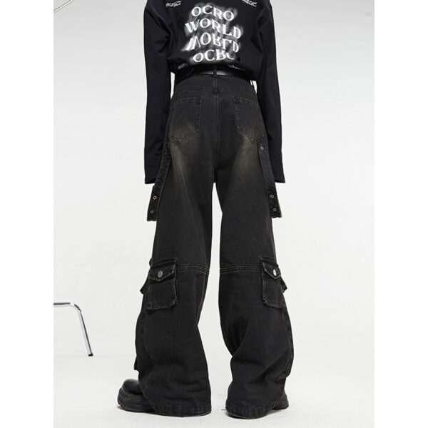 cfb294b9-bd49-43bd-9729-e8388458b937.jpg Multi Pocket Vintage Wide Leg Jeans For Men
