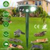 d274d6a0-8a80-4afa-8938-94bf7b05d211.jpg 1Pc Solar Ultrasonic Animal Repeller PIR Sensor Animal Repellent Chaser With Flashing Light IPX4 Waterproof For Chasing Deer Raccoon Squirrel Rat Skunk Rabbit Mole Dog Cat Snake