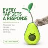 d39cd9cf-d118-4fcd-8d46-31c500bdacde.jpg Avocado-Shaped Cat Tumbler Toy Interactive Wobble Toy That Self-Rights Includes Replaceable Feather & Catnip Ball Indoor Toy For Exercise, Entertainment, And Boredom Relief For Kittens