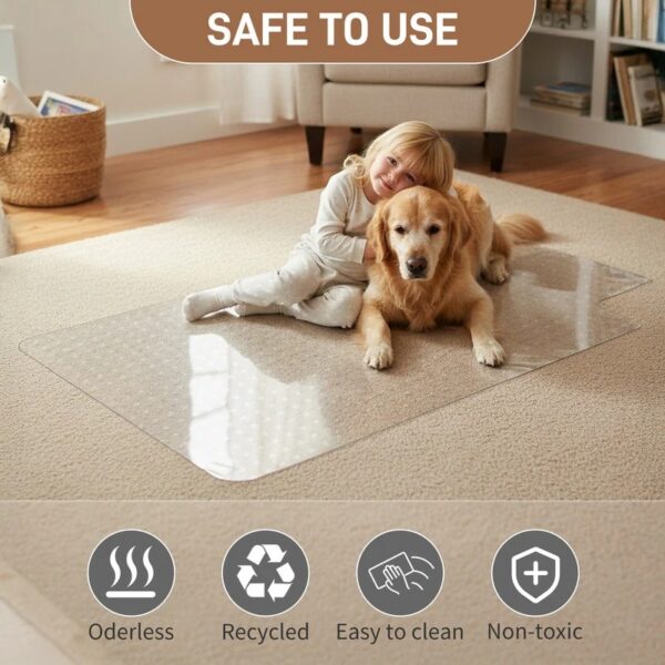 d5ccb00b-5ca6-42b3-bc22-86bb40640330.jpg Frosted PVC Floor Mat -1.5mm Anti-Scratch Waterproof Pet Floor Mat For Dog Cat Feeding Area & Kennel Floor