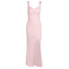 Slim Sleeveless Slit Dress With Back Tie Design Fashion Temperament Dresses For Women Clothing