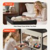 d77b54cc-0f7b-4957-8086-9bb148b76a8b.jpg Elevated Lounge Pet Bed Foldable Bunk Dog Bed With Wheels & Side Bags L