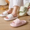 db3451d9-ee06-4fd5-bf59-38cfa7431d99.jpg New Rhombus Home Slippers Summer Non-slip Floor Bathroom Slipper Lightweight Simple House Shoes For Women Men