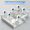 dbbabc13-719b-45c4-9ffa-b2fa381a7e21.jpg 6 Pack 32-120KHz Ultrasonic Insect Repellent Indoor Plug In Bug Repellent Mosquito Roaches Mice Control With 3 Modes For Bedroom Garage Warehouse Office For Spring Summer