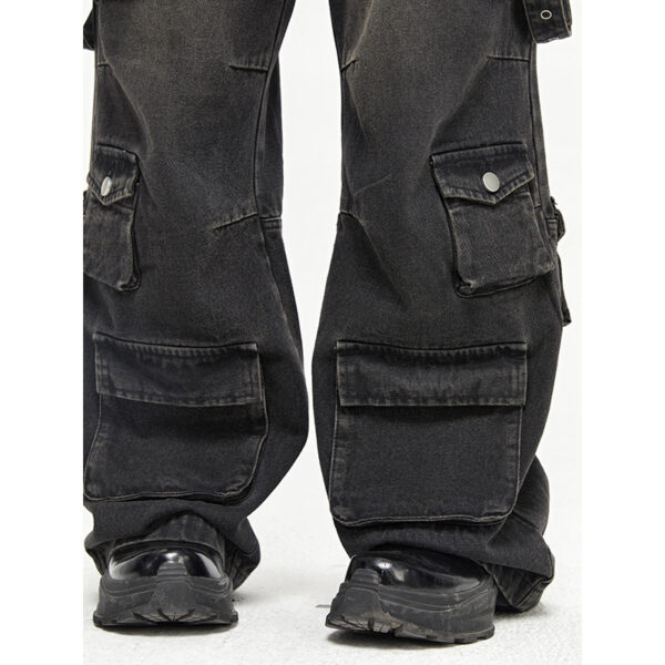 de29ad38-c406-4482-b10d-3a51f99de370.jpg Multi Pocket Vintage Wide Leg Jeans For Men