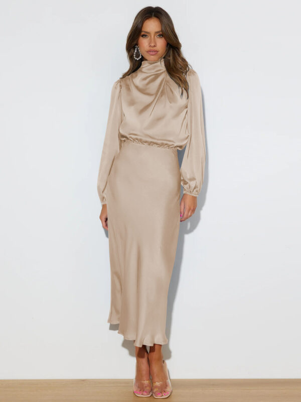 dffcddd1-17a5-4bf4-a598-da7c3f0a25ea.jpg Elegant Temperament Long-sleeved Dress Satin Halterneck Formal Evening Dresses Women Clothing