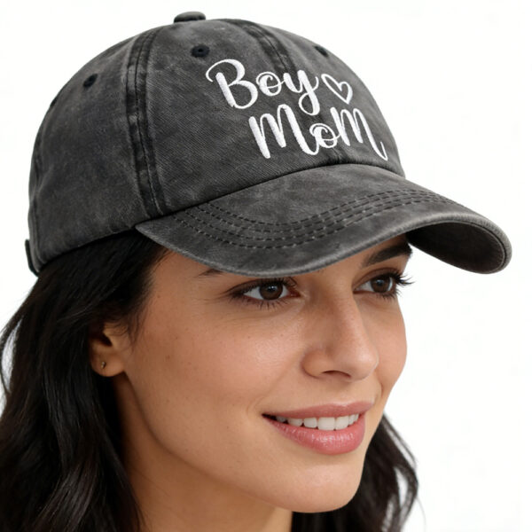 e1123c13-ba02-4236-b68a-c20646e3ea5b.jpg Boy Mom Hat For Women, Mother S Day Birthday Mama Gifts, Adjustable Embroidered Wash Cotton Baseball Cap