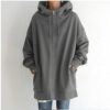 e6b8bf8f-01d7-4599-a90f-cae9c75f3086.jpg Oversized S-5XL Women Loose Hooded Coats Autumn Female Tie Collar Long Sleeve Zipper Up Add Velvet Long Sweatshirt
