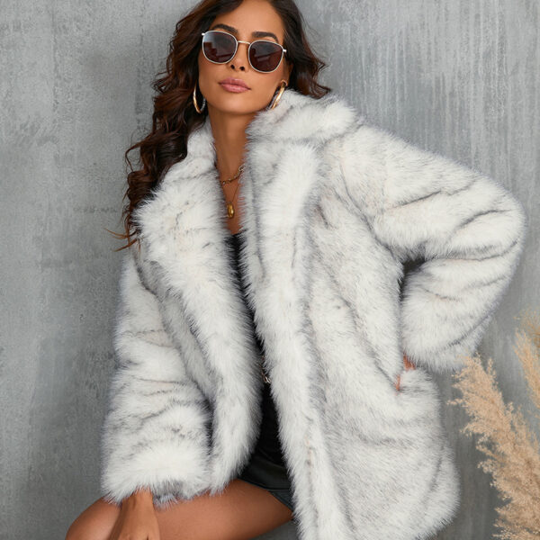 ea345336-cf2a-4442-b2eb-c8316c58b671.jpg Winter Coat Warm Lapel Long Fluffy Faux Fur Coat Women Loose Long Sleeve Jacket Outerwear Clothing