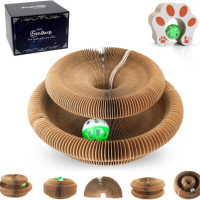 eb83c58e-8541-41a2-8284-2ac63305ea29.jpg 1 Pack Kitty Kurlz Cat Scratcher Toy Interactive For Indoor Cats