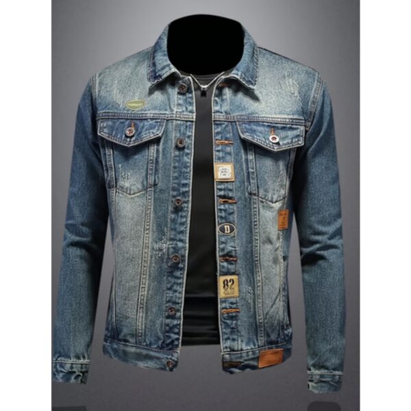 Form-fitting Denim Jacket For Men