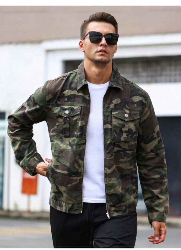 Form-fitting Denim Jacket For Men
