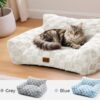Made4Pets Medium Sage Green Plaid Pet Sofa Bed,Pickup Only