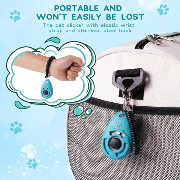 f52d2051-d657-40a2-a74d-3e8693e76da3.jpg Dog Training Clicker With Sring Wrist And Keyring Pet Dog Training Clickers For Puppy, Cat