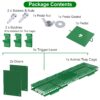 f5712805-64b2-4146-a7c9-056f900a9974.jpg 32in 2 Door Live Animal Cage Trap With Glove Green For Animals Under 12LBS Easy To Setup Humane Galvanized Iron Trap Cage For Rabbits Groundhogs Skunk Opossums Nutria Stray Cats