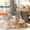 f6bdde41171040e692e5900858c76c20.jpg Large Wooden Dog Crate Furniture, Multi-Functional Pet Cage Cabinet with Storage