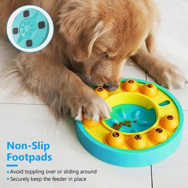 f711994a-930f-4ab9-bc5e-1d0b007918d9.jpg 1Pc Dog Puzzle Food Feeder Slow Feeding Bowl Interactive Toy Dog Treat Dispensing Toy For IQ Training Mental Enrichment For Small Medium Large Dog Cat