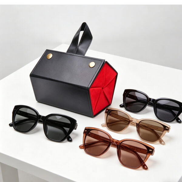 f88b5ca3-feb9-44f6-a2e0-2e3abf6c2c74.jpg 5in1 Sunglasses Travel Case Organizer Hangable, Eyeglasses Foldable Storage Organizer