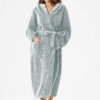 fa14c8fe-0f7d-44c2-a7c3-f8d451b71b0e.jpg RONGTAI Womens Hooded Robe Long Plush Fleece Bathrobe With Pockets Nightwear S-XXL