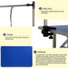 fa59f74a-3cec-423a-a394-6fb0d75cb7bf.jpg 36 Inch Folding Dog Pet Grooming Table Heavy Duty Stainless Steel Pet Dog Cat Grooming Table