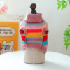fb8ec8a9-e78a-4643-8615-6fee0c0ce371.jpg Pet Ring Comfortable Color Stripes Colorful Sweater
