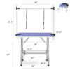 fd2e2a5c-905a-4e0e-bbd4-396e978e5709.jpg 36 Inch Folding Dog Pet Grooming Table Heavy Duty Stainless Steel Pet Dog Cat Grooming Table