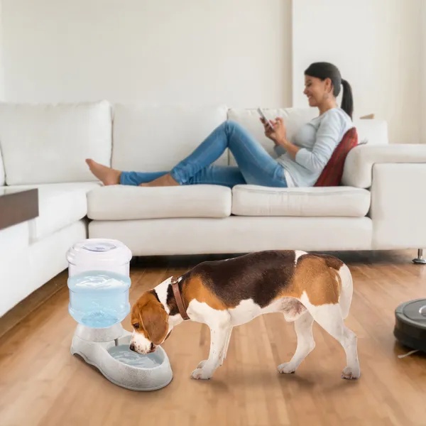 fdf65df2-7821-464e-bed8-5d4b8c5d1c18.jpg 3.5L/1Gal Pet Water Dispenser Self-Dispensing Gravity Pets Water Feeder Automatic Pet Waterer Cat Dog
