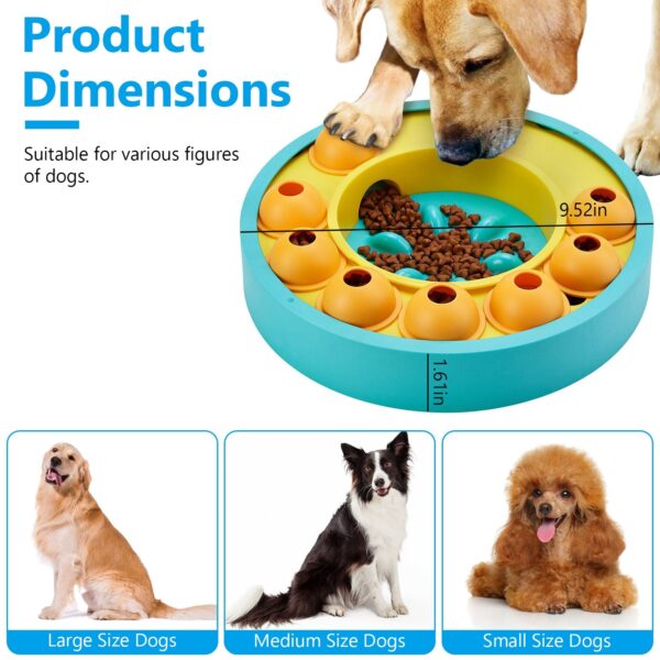 ff2b820a-2c7f-40bc-b58d-7a1d00825799.jpg 1Pc Dog Puzzle Food Feeder Slow Feeding Bowl Interactive Toy Dog Treat Dispensing Toy For IQ Training Mental Enrichment For Small Medium Large Dog Cat