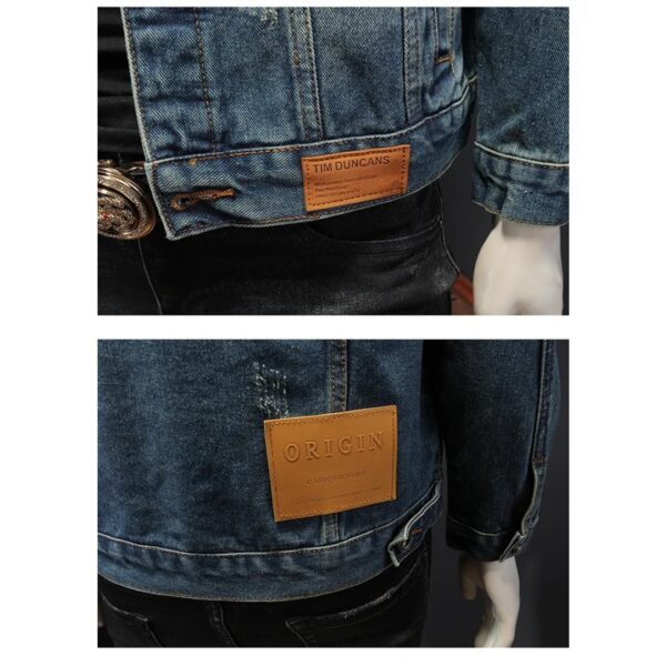Form-fitting Denim Jacket For Men