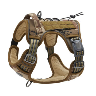 589943460 Medium To Large Dog Chest Strap Velcro Dog Tactical Vest Pet Chest and Back Traction Rope