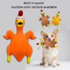 Pet Dog Toy Squeaky Chicken Latex Chew-Resistant for Large and Medium Dogs Boredom Relief Sound-Making Toy for Puppies