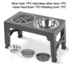 589943441 Elevated Dog Feeder with Adjustable Raised Stand, Slow Food Bowl, Water Feeders for Large and Medium Dogs