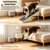 16045ec6-3716-40e6-a4de-1cd975a41e43.jpg 2-in-1 Dog Stairs For Bed And Couch 18.89 Foldable Dog Ramp For Couch 4 Pet Steps & Ottoman For Small Dogs, Beige