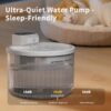 Pet Water Fountain,  Large Capacity Automatic Cat Water Dispenser With No Daily Refills Needed, Ultra-Quiet-Pump Sleep-Friendly
